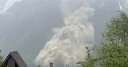 Search suspended for missing man after partial glacier collapse causes landslide that buries 90% of Swiss village